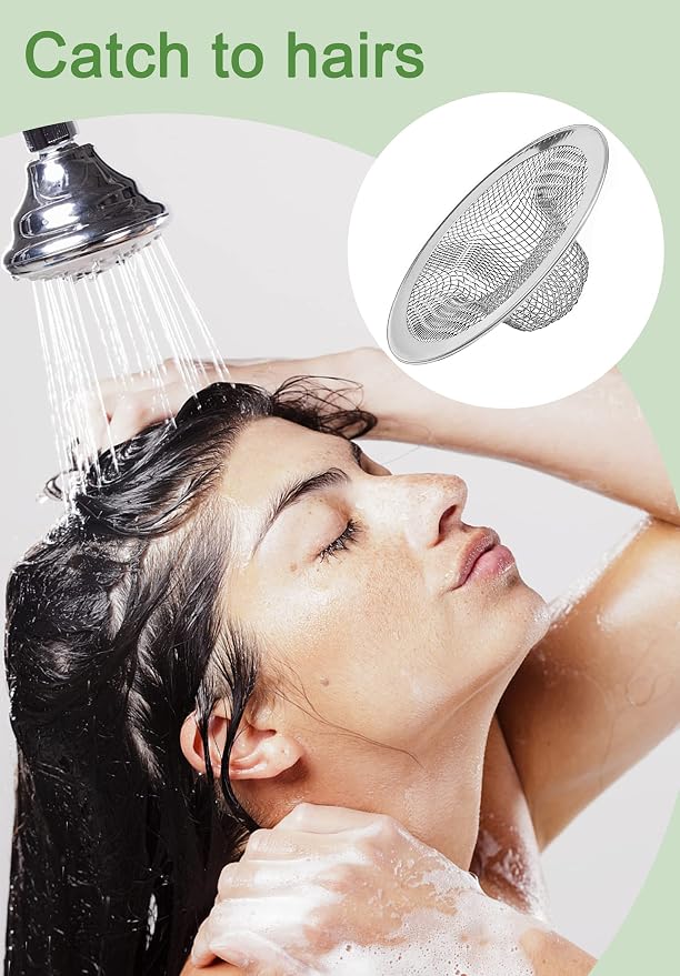 50pcs Mesh Sink Strainer, 2.75" Top/1" Stainless Steel Slop Basket Filter Trap - Image 6