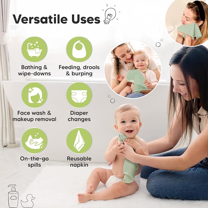 6-Pack Baby Washcloths - Image 6