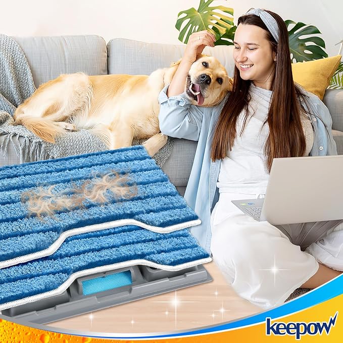 KEEPOW Reusable Mop Pads Refills, Replacement Pads Compatible - Image 6
