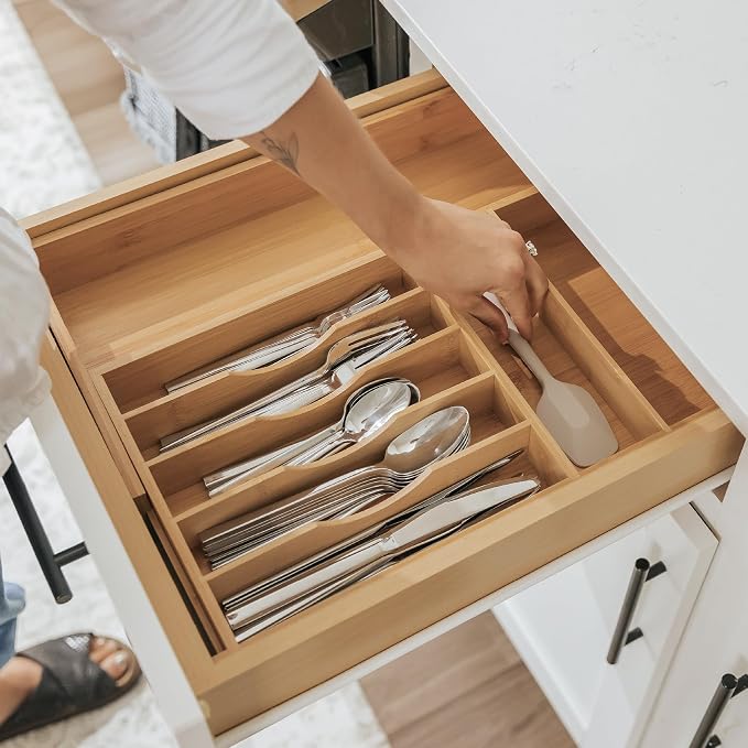 KitchenEdge Premium Silverware, Flatware and Utensil Organizer - Image 8