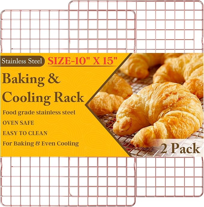 2-Pack Cooling Racks for Cooking and Baking by QukakaHomeCare
