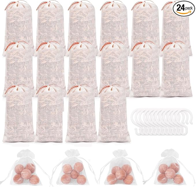 Homode Cedar Blocks for Clothes Storage, Cedar Balls and Cedar Chips for by Homode