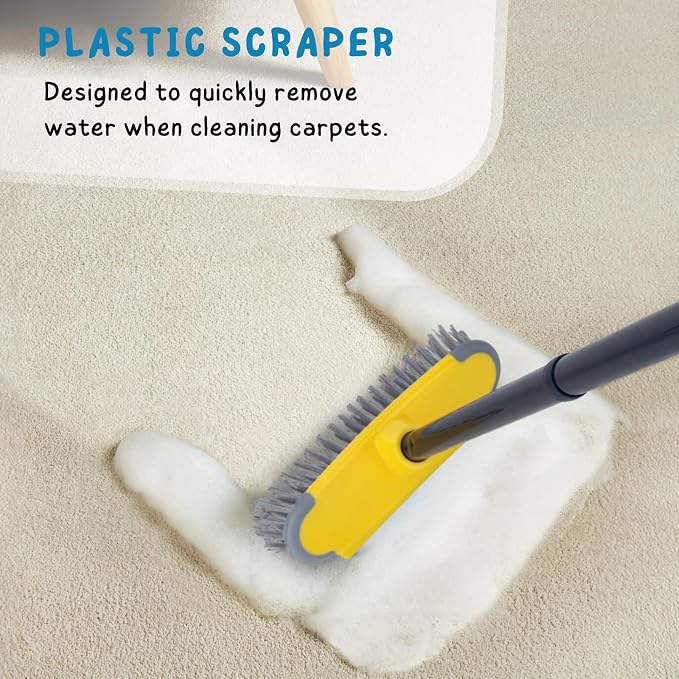 Deck Brush with Long Handle, Floor Scrub Broom - Image 5