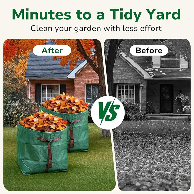 GreatBuddy Lawn Bag, 40 Gallon Yard Waste Bags, Heavy Duty PP Garden Leaf Bags - Image 7