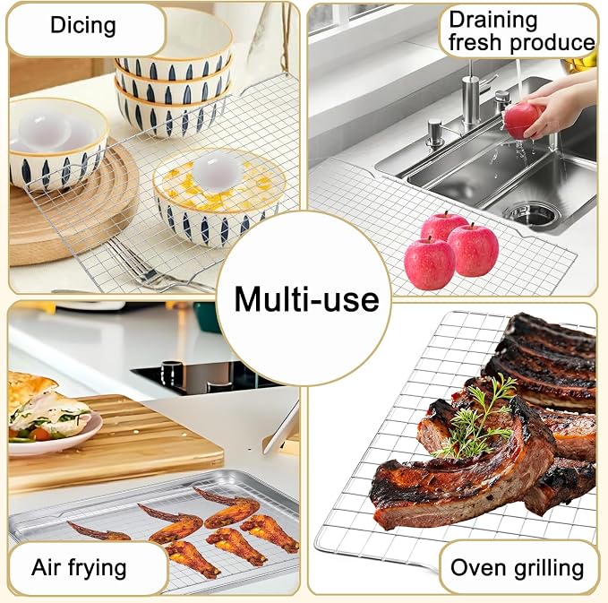 Cleaning Brush Included Cooling Rack - Image 3