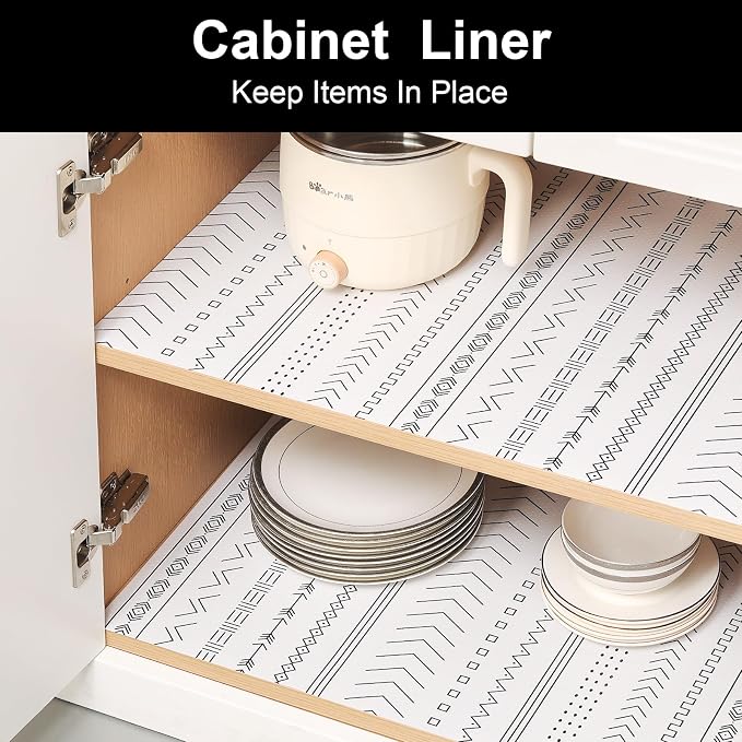 Cooyes Shelf Liners for Kitchen Cabinets Refrigerator Liners Waterproof & - Image 3