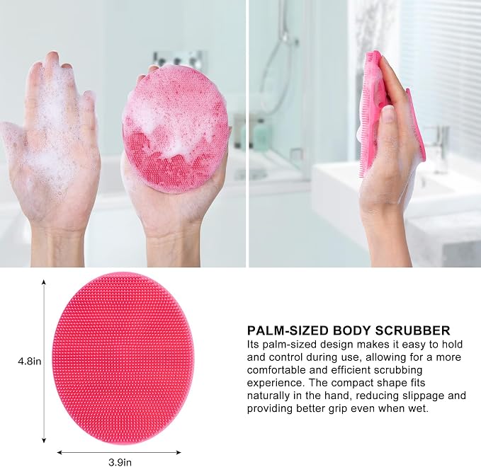 INNERNEED Soft Silicone Body Cleansing Brush Shower Scrubber, Gentle - Image 2