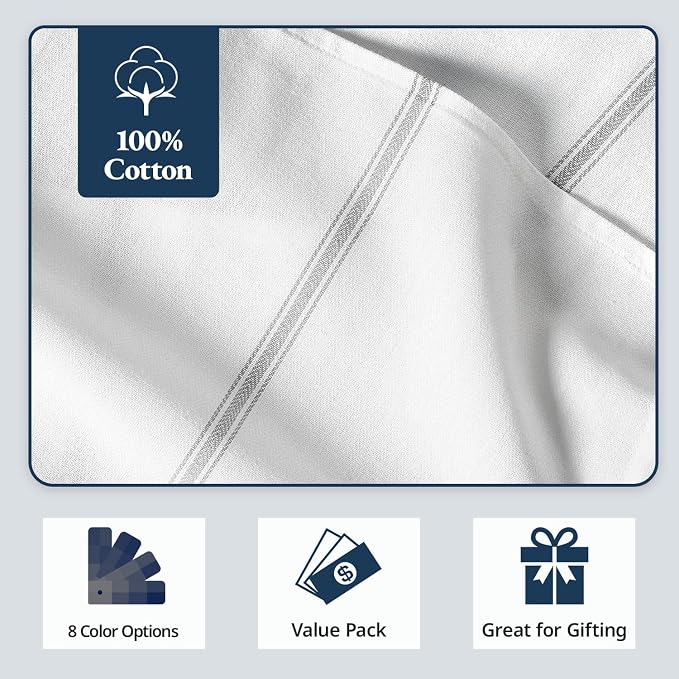 LANE LINEN Kitchen Towel Set, 6 Pack Dish Towels - Image 5