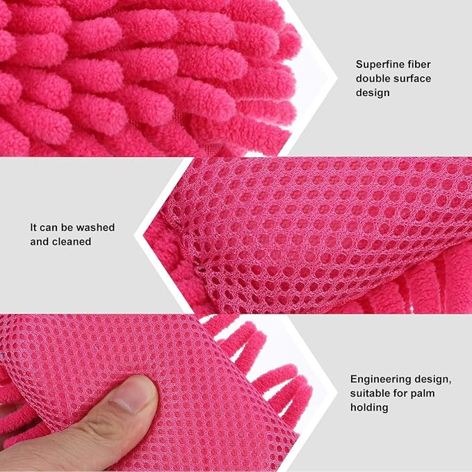 Pink Microfiber Whiteboard Eraser - Image 3