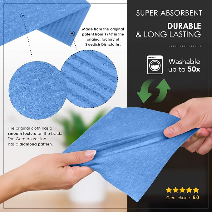 SUPERSCANDI 10 Pack Swedish Dishcloths - Image 8