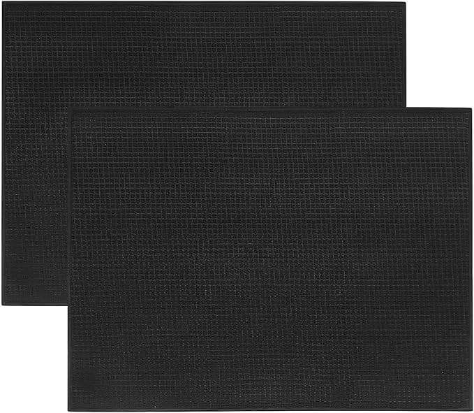 Topsky Microfiber Dish Drying Mat 2 Pack, 20 X 15 Inch Kitchen Counter Mats by HomeandKitchenNO1