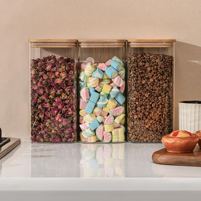 64oz Rectangle Airtight Glass Storage Containers - Image 7