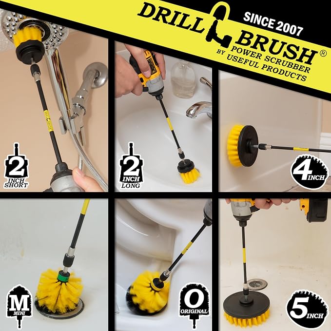 Drillbrush Ultimate Yellow Cleaning Tools - Image 2