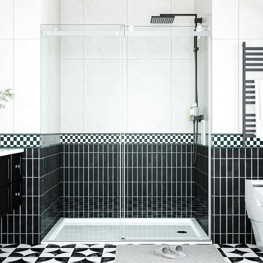 44-48" W x 76" H Frameless Sliding Shower Door - Image 2