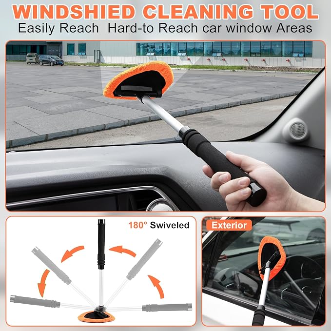 Viewsun Windshield Cleaner Tool, Detailing Kit Cleaner, Detailing Brush - Image 2