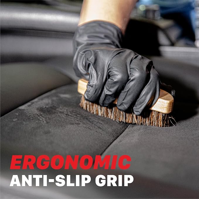 Maxshine Universal Ergonomic Interior Detailing Brush | Soft Horsehair & PP - Image 5