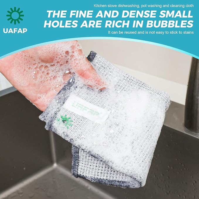 24 PCS Non Scratch Wire Dishcloth, Cleans Fast Without Scratching, Stands Up to - Image 8