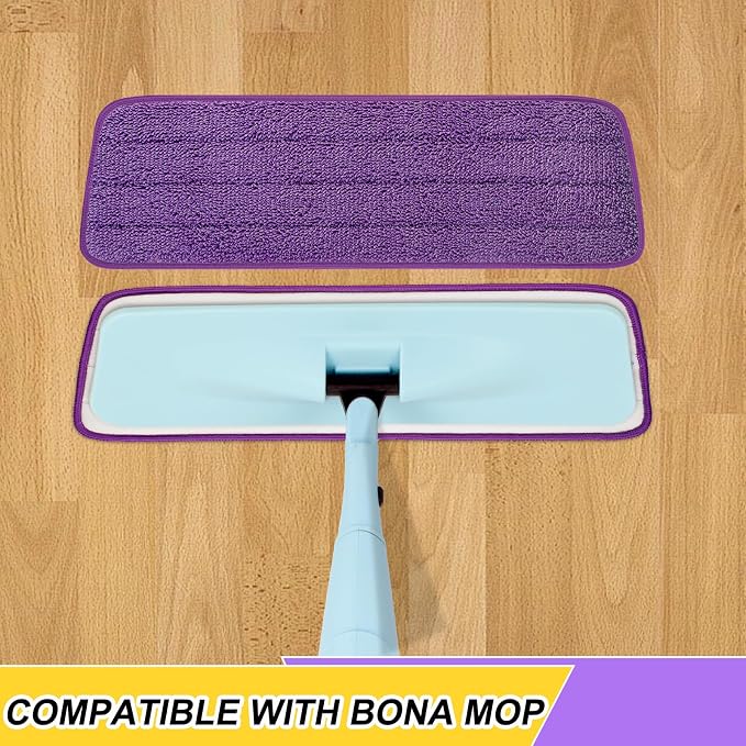 10 Pack 16.5 inch Reusable Mop Pads Microfiber Spray Mop Replacement Heads - Image 2