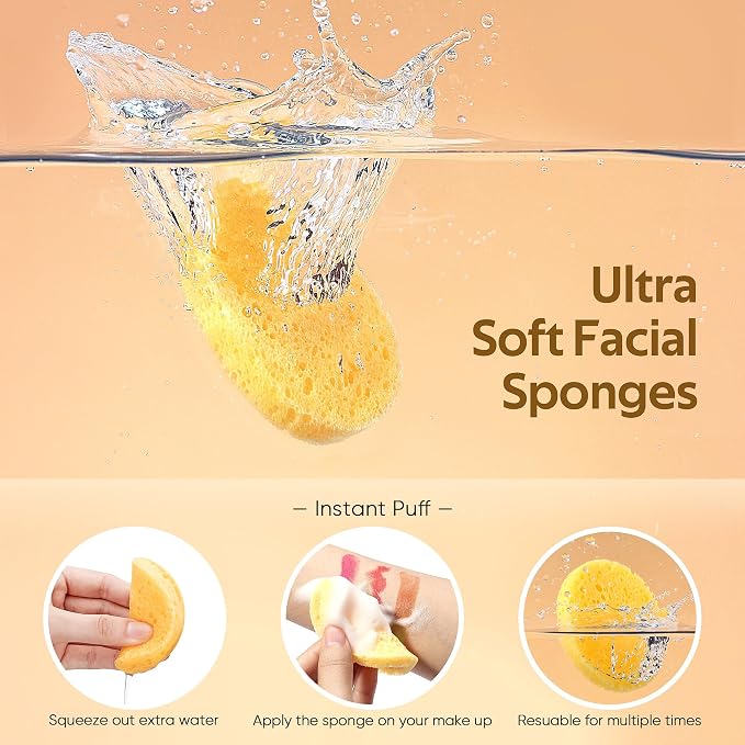 GAINWELL 200PCS Compressed Facial Sponges, - Image 2