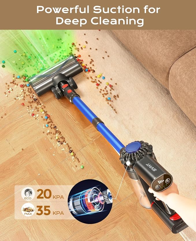 V15 Cordless Vacuum Cleaner, 45Mins Powerful Vacuum Cleaners - Image 2