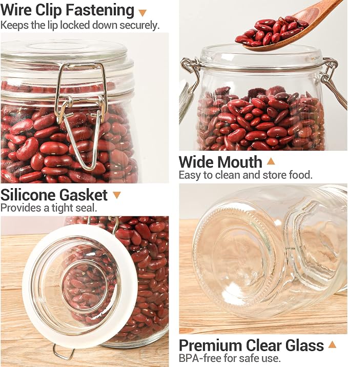 ComSaf Airtight Glass Canister Set of 3 - Image 6