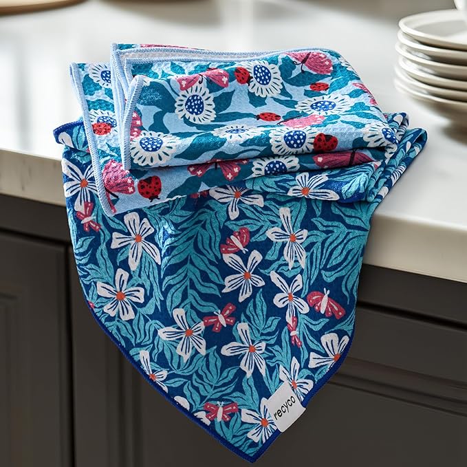 RECYCO Waffle Kitchen Towel Set of 2 by RECYCOHOMECOLLECTION