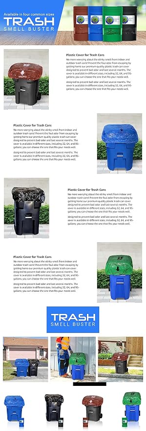 Trash Can Cover Biodegradable Odor Eliminating Bag - Image 7