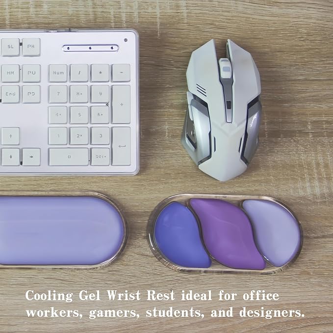 Ergonomic Cooling Gel Mouse Wrist Rest Pad, Arm Support - Image 3