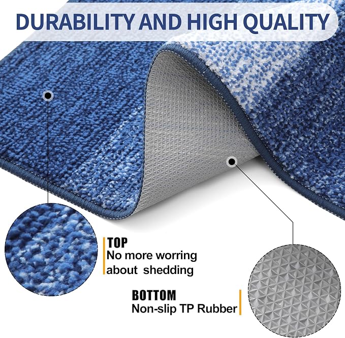 Kitinjoy Indoor Outdoor Door Mat, 71x24 Non-Slip Absorbent Dirt Trapper - Image 3