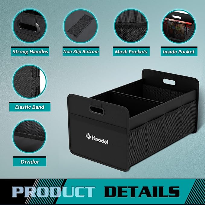K KNODEL Car Trunk Organizer, Foldable Organizer - Image 3