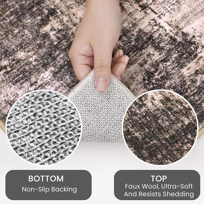 IOHOUZE Abstract Runner Rug 2x5 Ft Washable Runners - Image 3