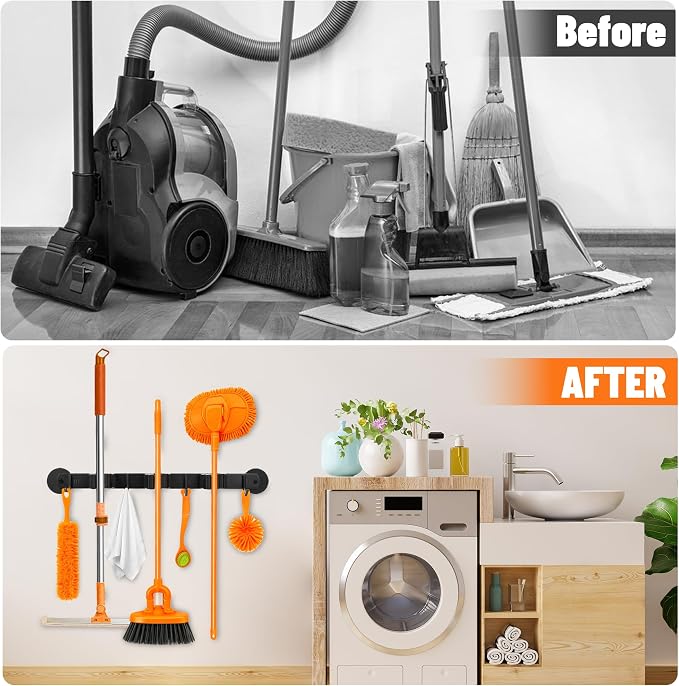 Magnetic Broom Holder Wall Mount - Image 5