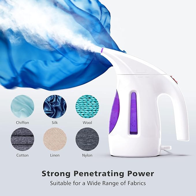 HiLIFE Steamer for Clothes, Portable Handheld Design, 240ml Big Capacity - Image 2