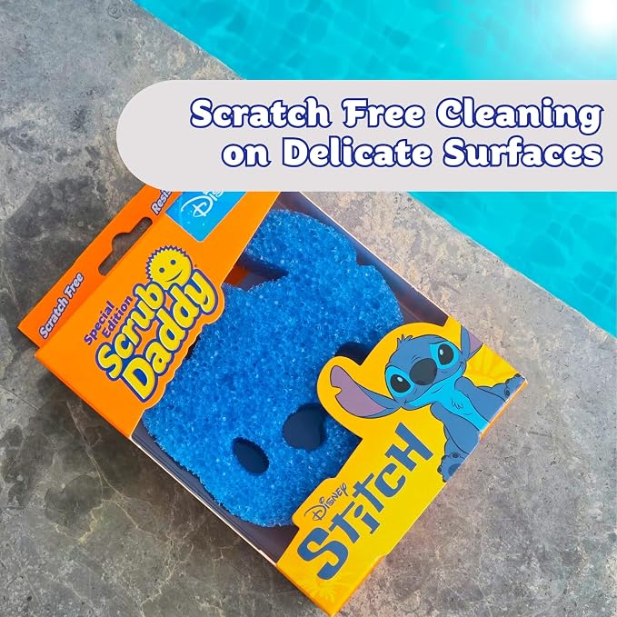 Scrub Daddy Disney Stitch Dish Sponge Twin Pack, Smiley Face Sponges - Image 2