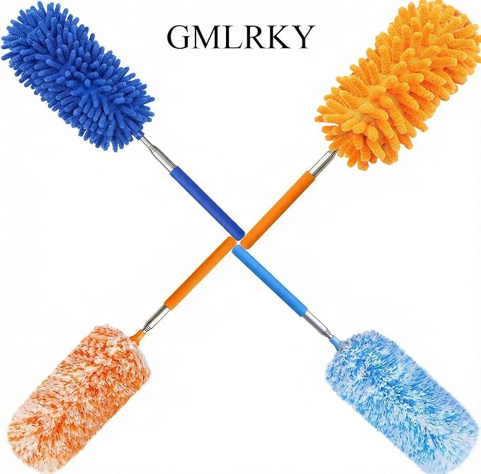 4 pcs Extendable and Washable Microfibre Feather Duster, Microfibre Cleaning - Image 5