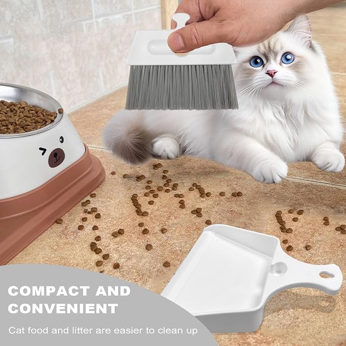 Mini Dustpan Brush Set Small Dustpan Broom Combo Set - Image 5