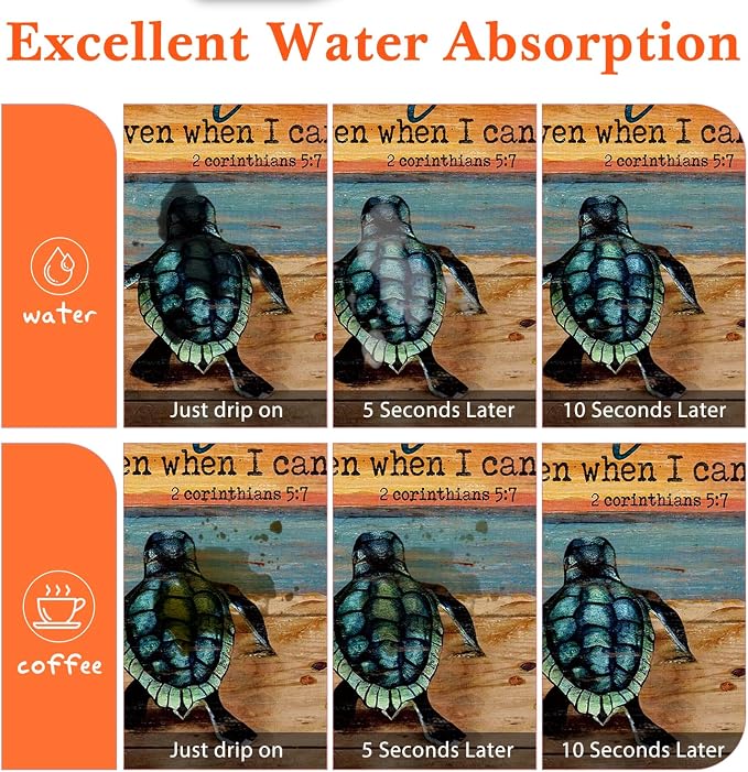 Sea Turtle Christian Dish Drying Mat - Image 3