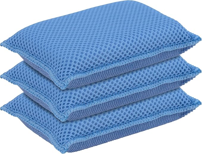 Microfiber Non-Scratch Dish & Kitchen Scrubber Heavy-Duty Household Cleaning by Superio