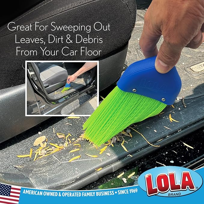 LOLA Heavy Duty Whisk Broom, Hand Brush, Durable Bristles, Whisks Away Dirt & - Image 3