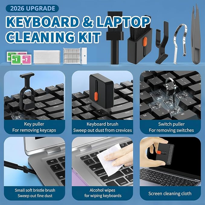 2026 Upgrade Phone Cleaning Kit 57PCS, iPhone Cleaning Kit, Airbud Cleaning Kit - Image 5