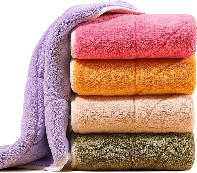 JOYMOOP Microfiber Cleaning Cloth 10” x 10”, Mixed Color Kitchen Towels by JOYMOOP