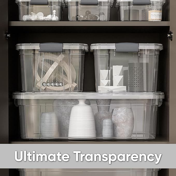 Superio Storage Bins with Lids, Stackable Totes, BPA Free, Odor Free, Organizer - Image 7