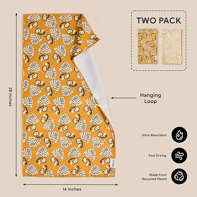 RECYCO Waffle Kitchen Towel Set of 2 - Image 6