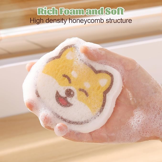 JOYMOOP Cartoon Kitchen Sponge, Cellulose Sponges - Image 7