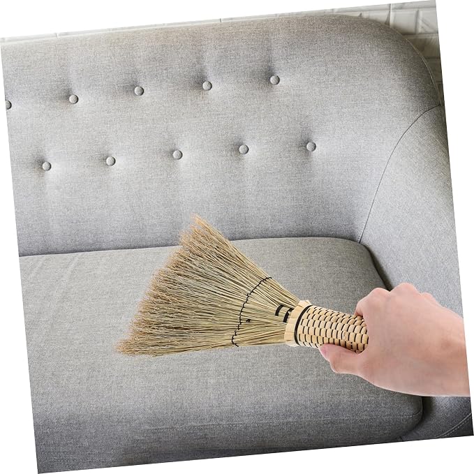 Small Corn Whisk Broom with Short Ergonomic Handle - Image 7