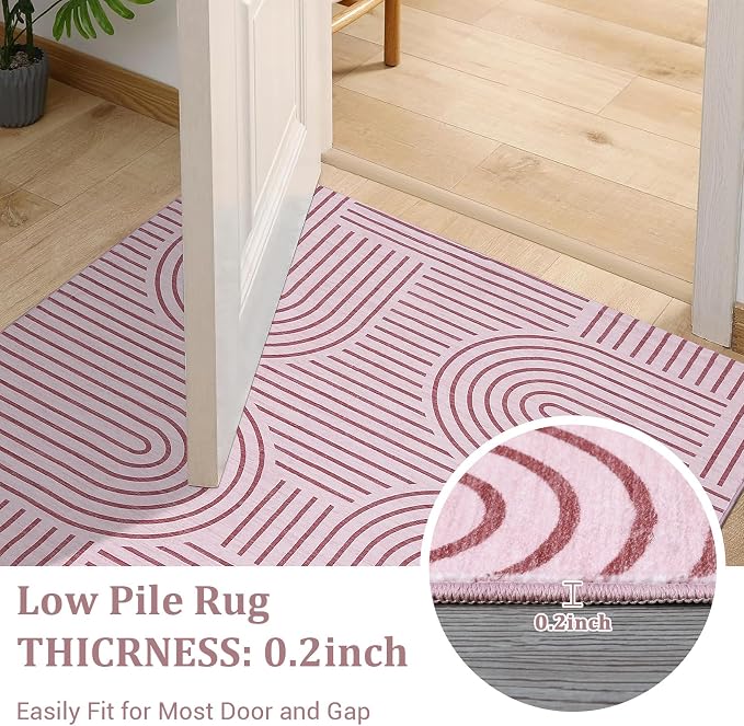 Washable Rug 8x10 Area Rugs for Living Room, Abstract Rug for Bedroom, Soft - Image 6
