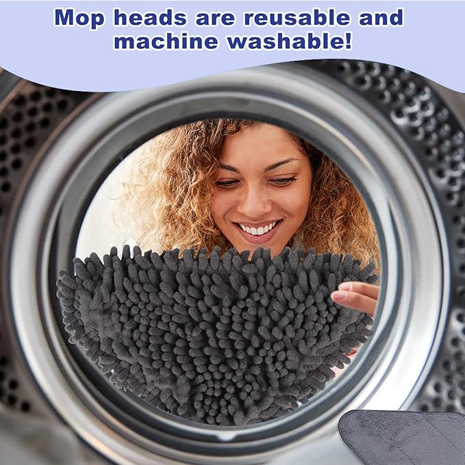 Wall Cleaner Mop with 79 Inches Long Handle, 360° Wall Washer Cleaner Tool - Image 6