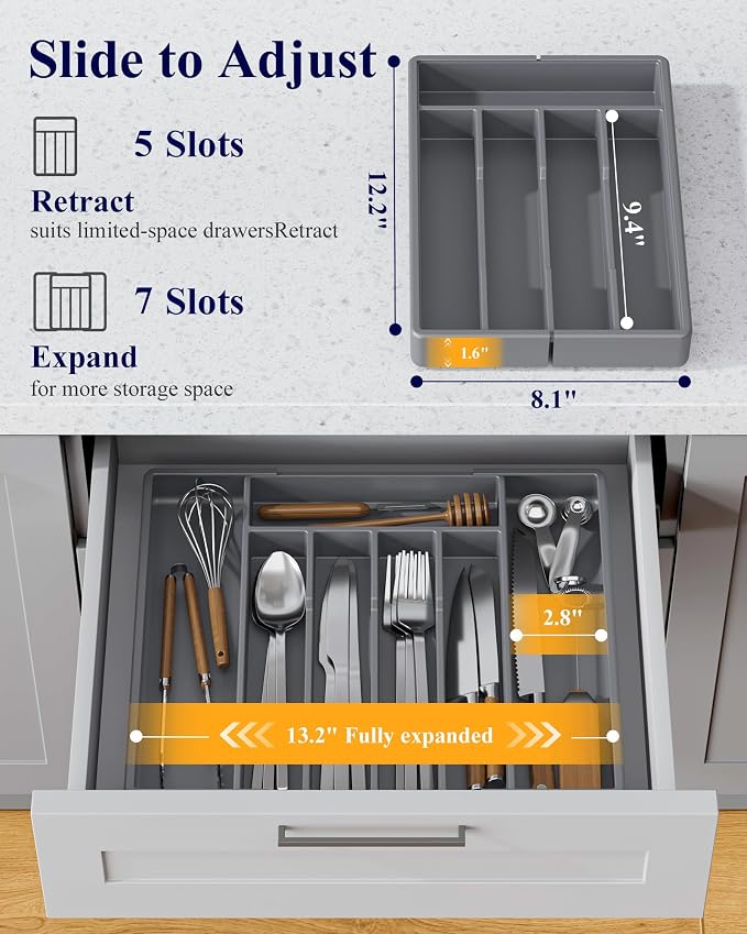 Kitsure Silverware Organizer for Drawers - Image 2