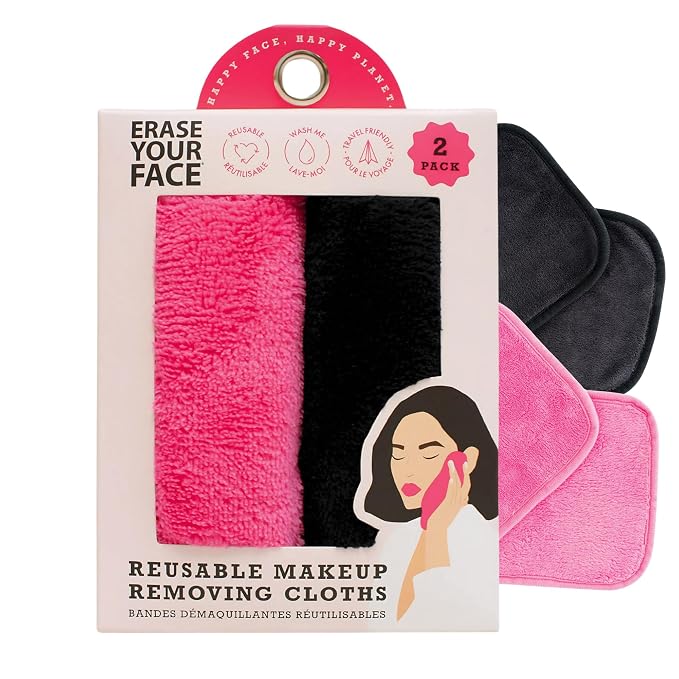 ERASE YOUR FACE Reusable Makeup Remover Cloths by EraseYourFace