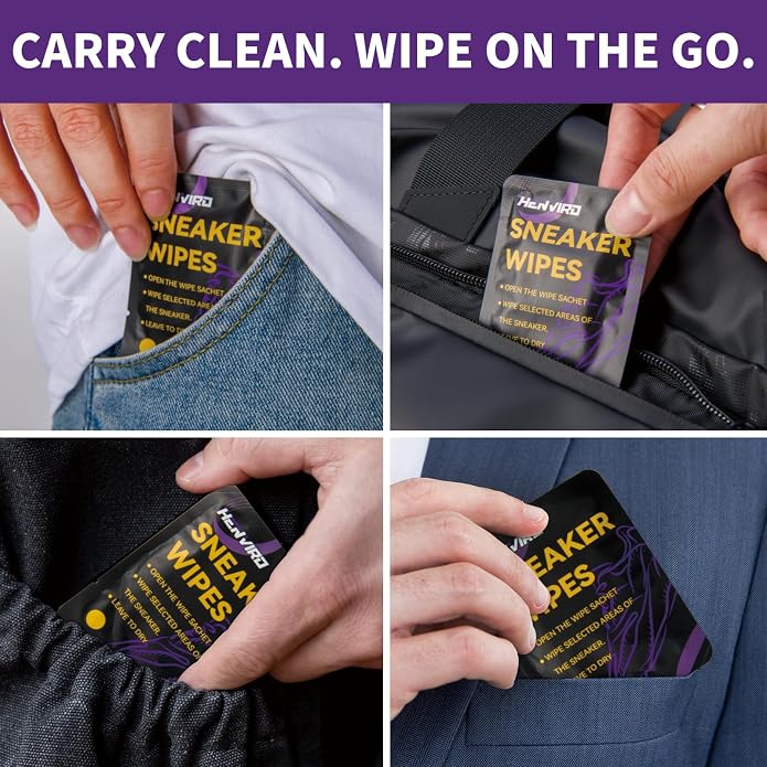 Henviro Shoe and Sneaker Cleaner Wipes - Image 3